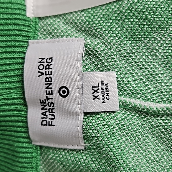 DVF for Target Women's High Waisted Ginkgo Green Sweaterknit Flare Pants XXL NWT - Picture 5 of 6